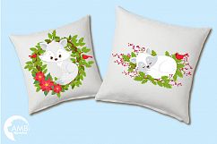Winter Foxes cliparts, graphics, illustrations AMB-2298 Product Image 2