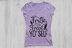Trick Or Treat Yo Self SVG, Halloween svg, Trick or Treat. Product Image 2