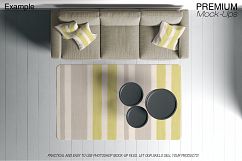Carpets in Living Room Mockup Set Product Image 17