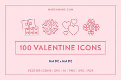 Line Icons – Valentines  Product Image 1