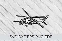 Helicopter Chopper Military SVG Cutting File  Product Image 3
