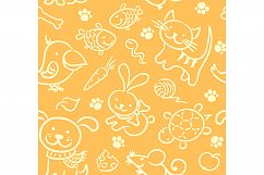 A collection of hand-drawn seamless kids patterns Product Image 11