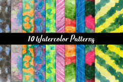 WATERCOLOR PATTERNS,WATERCOLOR BACKGROUNDS,WATERCOLOR TEXTURES Product Image 1