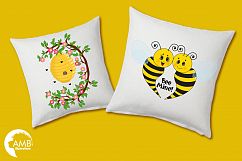 Bumble bee cliparts, graphics, illustrations AMB-921 Product Image 2