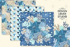 Hello Winter digital paper pack Product Image 2