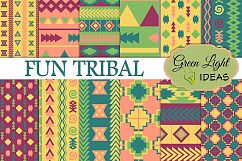 Fun Tribal Digital Papers Product Image 1