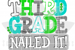 Third Grade Nailed It - Boy SVG Product Image 2