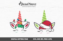 Christmas Unicorn SVG Cut Files Product Image 3