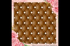 16 Seamless Pearl Upholstery Digital Papers, Quilt Leather Product Image 5