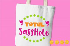 Total-Sass Hole cutting files svg, dxf, pdf, eps included - cut files for cricut and silhouette - Cutting Files SG Product Image 2