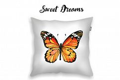 Watercolor butterflies, eps and png Product Image 2
