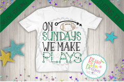 On sundays we make plays football SVG DXF EPS PNG  Product Image 2