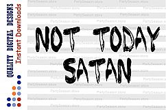 Not today satan svg Bible verse svg Jesus Svg Bible Svg Product Image 2