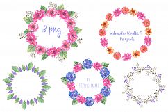 Watercolor Flowers Clipart Wedding Flowers Product Image 2