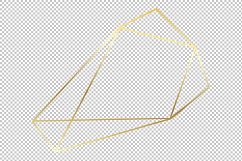 Vector Set of Luxury Golden Crystal Shapes Product Image 8