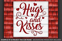 Hugs and Kisses SVG - Valentines Day Decor - 1508 Product Image 2