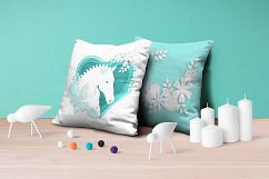 Horses, flowers &amp; love (part #2)– Vector Paper Art Style Product Image 7