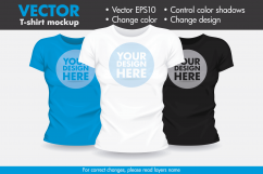 Vector T-shirt Mock-up Mockup Template Product Image 1