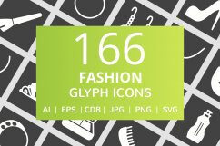 166 Fashion Glyph Inverted Icons Product Image 1