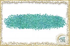 Turquoise Glitter Blue and Green Digital Clipart Brush Stroke 24 of beautiful PNG files Product Image 8