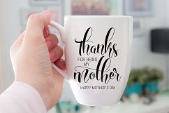 Thanks for being my mother Happy Mother&#039;s Day Printable Product Image 1