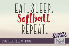 Eat Sleep Repeat sports bundle | SVG DXF EPS PNG Product Image 6