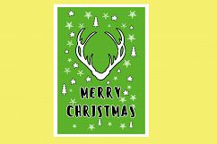 AA25-Christmas Greetings cards 6 Designs - SVG Bundle Product Image 4