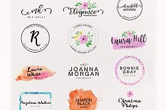 Watercolor Logo Kit + 8 Fonts! Product Image 6