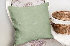 Canvas Cushion Mock-up. PSD+JPG Product Image 4