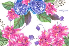 Watercolor Flowers Clipart Wedding Flowers Product Image 3
