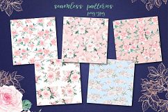 Delicate Roses Watercolor Clip Art Product Image 12