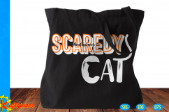 Halloween SVG, Scaredy Cat CUT FILE, DXF, EPS Product Image 2