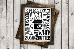 Baking Subway Art cut File - SVG DXF EPS AI JPG PNG Product Image 2