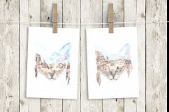 Cat double exposure illustration Product Image 2
