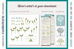 Grow a FAMILY TREE! - crafty design toolkit - SVG DXF EPS PNG - Cricut &amp; Silhouette - clean cutting files Product Image 4