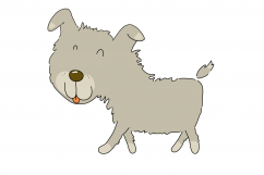 Little Scruffy Dog | 6 cute dog clip art illustrations Product Image 2