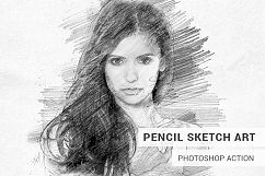 Pencil Sketch Art Photoshop Action Product Image 1