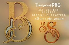 Golden Ornament- 3D Lettering Product Image 2