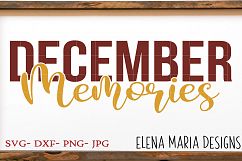 December Memories SVG File Product Image 1