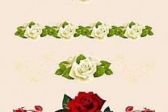 Rose Borders Clipart Product Image 3