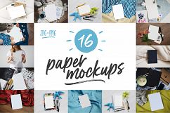 16 Paper Mockups Product Image 1