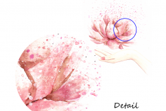 Be Zen Lotus Watercolor Art Product Image 8
