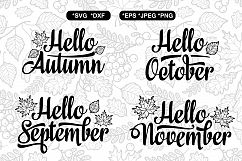 Autumn cutting file. Fall quote. Seamless pattern. Product Image 3