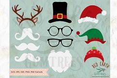 Christmas photobooth, reindeer in SVG, DXF,PNG, EPS formats Product Image 1