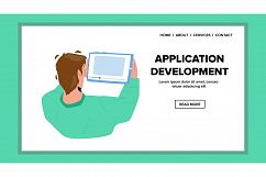 Application Development Programmer Work Vector Product Image 1