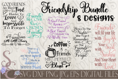 Friends and Friendship SVG Bundle 8 Designs Product Image 1