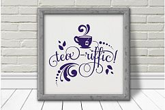 Teariffic cross stitch pattern Product Image 1