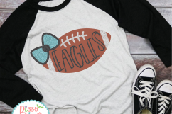 Eagles Football with Bow Product Image 2