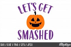 Let&#039;s get smashed SVG, Halloween, Pumpkin, Kids, Cut Files Product Image 1