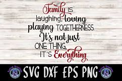 Family is Everything | SVG DXF EPS PNG Digital Cut File Product Image 1